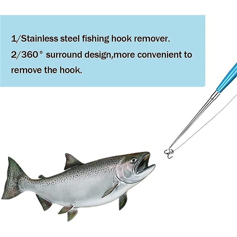 6.8 Inch Fishing Hook Remover Stainless Steel Fishhook Dehooker Hook