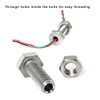 PZRT 2pcs Cylindrical Hollow External Hexagon Screw 304 Stainless Steel