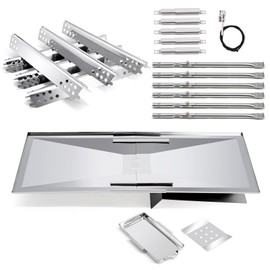Adviace Replacement Parts for Charbroil 463240115 6-Burner Gas Grill, Grease Tray & Burner & Igniter & Heat Shield & Carryover Tubes for Char-Broil 463240115 Advantage Grill