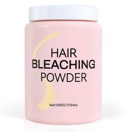 Hair Bleaching Powder 500g,High Performance Up to 8 Levels of Lift for Hair Highlights & Lightening