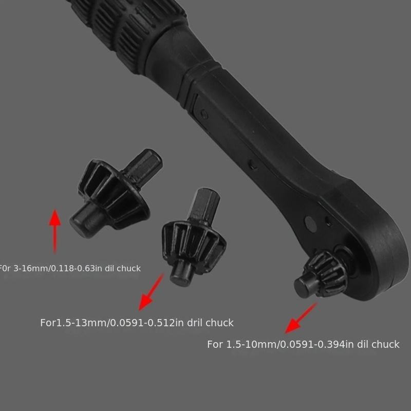 4pcs iron drill wrench, upgraded second generation, exchange head key,