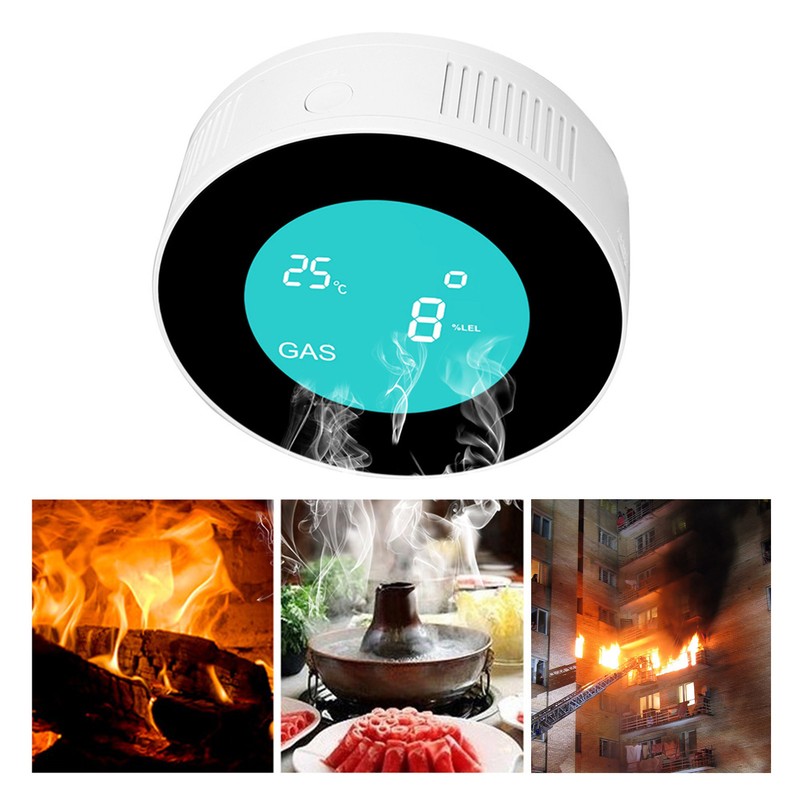 LCD Display WIFI Combustible Gas Leak Detector Smart Alarm Sensor