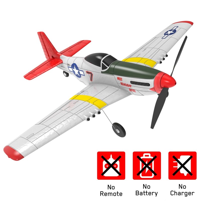VOLANTEX USA 2.4G 4CH P51 Mustang Aerobatic Stunt RC Airplane