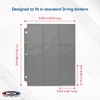 BCW Double-Sided 9-Pocket Pages Holder - 50 Gray Pages |