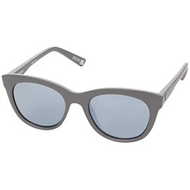 SPY Optic Boundless, Round Cat-Eye Sunglasses, Color and Contrast Enhancing Lenses, Matte Gunmetal - Gray with Black Spectra Mirror Polarize Lenses