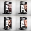 SHINY BEARDS- Beard Dye For Men- DARK BROWN Colour- Eliminates