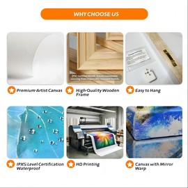 daktenn Canvas Wall Art African American Women Wall Decor Black Woman Yellow Hair Beauty Abstract Painting Canvas Prints Living Room Bedroom Bathroom Home Decoration African Wall Art,18x24in