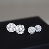 Sterling Silver Solid 10mm Hammered Round Circle Disc Dot Stud