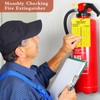 Chunful 101 Pieces Monthly Fire Extinguisher Inspection Tags 2025 to