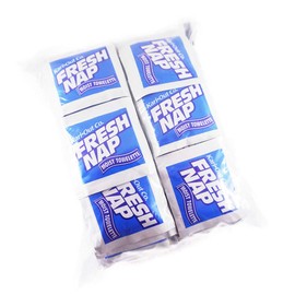 Sunset Moist Towelettes, Wet Wipe, Alcohol-free, Individually Wrapped, Lemon-scented, [100 ct, 2 Sealed Packages of 50 ct, 4.5"x 6.5"] Made in USA