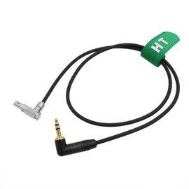 HangTon 3.5mm Audio Input Cable for ARRI Alexa Mini V-Raptor Komodo-X Camera Wireless Receiver 1/8'' TRS Right Angle 00B 5 Pin 60cm