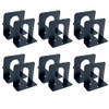 Huron Steel Non-Skid Bookends, Black (1/3/8/20/80 pr) (3)