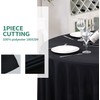 Surmente 120 inch Round Tablecloths -10 Pack Black Round Table