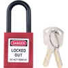 Flylin 10 Sets Safety Lockout Padlock, 38mm Red Lockout with