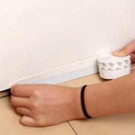 Transparent Window & Door Weather Stripping - Gap Blocker & Draft Stopper Transparent Weatherstrip Semi-Transparent 45mm 5ea