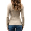 Runcati Women's Casual Plain Long Sleeve Cable Knitted Crew Neck