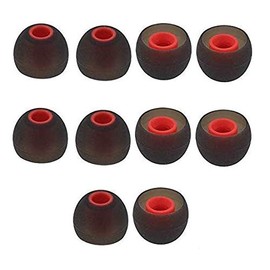 Medium Replacement Silicone Eartips Eargels Earbuds Ear Tips Compatible with Senso, Zeus, Otium, Hussar, Sony MDR, Tozo, Mpow Headphones & Earphones (Medium - 5 Pairs)
