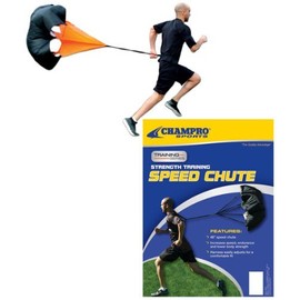 Champro Speed Chute (Black/Orange, Medium/48-Inch)