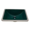 Ruvati 17 x 12 inch Undermount Bathroom Vanity Sink Emerald