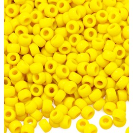 Auvoua 1000Pcs Pony Beads Bracelet 9mm Yellow Plastic Barrel Pony Beads for Necklace,Hair Beads for Braids,Key Chain,Jewelry Making (Yellow)