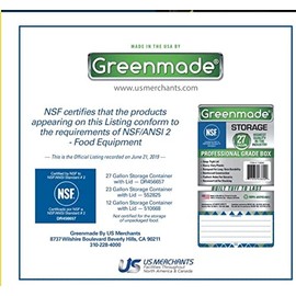 Durabilt 27 Gal. Plastic Storage Tote, Black/Yellow (Set of 4)