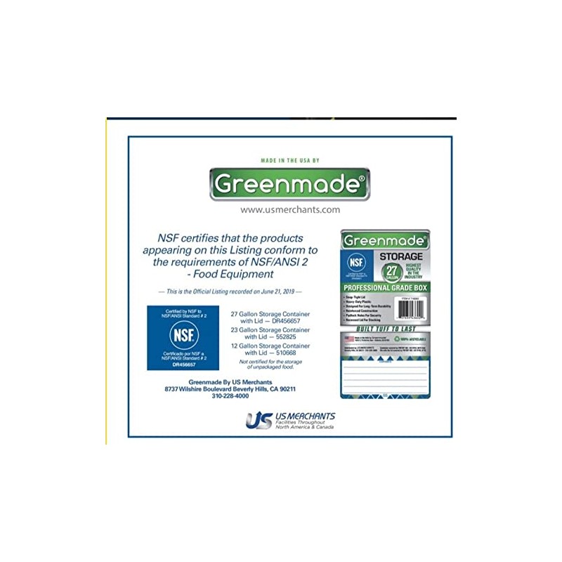 Durabilt 27 Gal. Plastic Storage Tote, Black/Yellow (Set of 4)