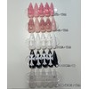 Cross Gothic Chrome Handmade Nail Tips - Ballerina / 십자가