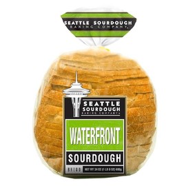 Seattle Sourdough Sliced Round Sourdough Bread, 24oz (Pack of 2)