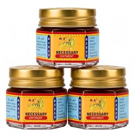3 Ungüentos Analgésicos Pomada Roja y Roja Origen Tailandés Bálsamo Tipo Tigre, Alivio Muscular, Articulaciones, Espalda, Cuello y Picaduras Remedio T