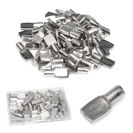 Benkyo 7mm Shelf Pins Cabinet Shelf Pegs 7mm Metal Shelf Pegs for Shelves Shelf Holders Pegs Shelf Support Pegs （50 Piece）