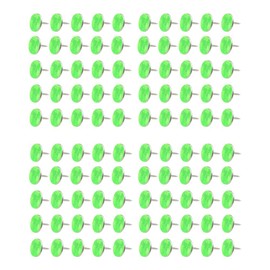 100Pcs Reflective Tacks Trail Marking Tacks Glow Reflective Mark Trail Markers Thumb Nails for Hunting Hiking Camping Tree Stand (Green)