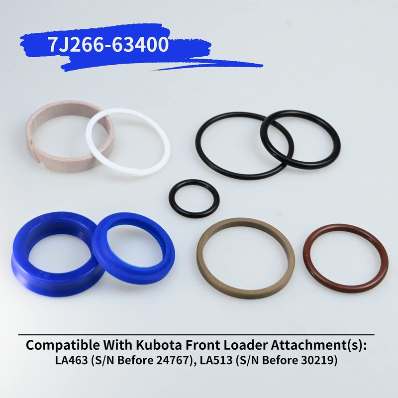 7J266-63400 Boom & Bucket Cylinder Seal Kit Compatible With Kubota
