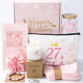 Splendest 27TH Birthday Gifts Ideas For Women,27TH Birthday Gifts For Her,Best Presents For 27 Year Old Girls,27 Years Old Birthday Decorations For Best Friends Female Daughter Sister Her Girlfriend