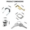 VIDABTE Vertical File Cabinet Lock Kit for SRS 2185 HON