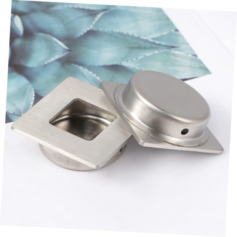 TEHAUX 2pcs Stainless Steel Door Handle Minimalist Wardrobe Pull Knob