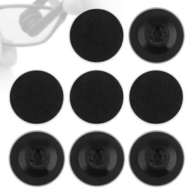 8pcs Eyeglass Cleaner Pads Replacement, Eyeglass Lens Cleaner Pads for Peeps CarbonKlean Eye Glasses Cleaning Brush Pad Tool for Cleaning Fingerprint Debris (Black)
