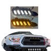 2x Switchback White/Amber Front Side Marker Headlight Daytime Running Light