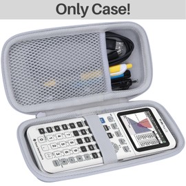 Lebakort Hard Case Compatible with Texas Instruments TI-84 Plus CE/TI-84 Plus/TI-Nspire CX II CAS/TI-Nspire CX II/TI-83 Plus/TI-89 Titanium/TI-85 / TI-86 Color Graphing Calculator (White)