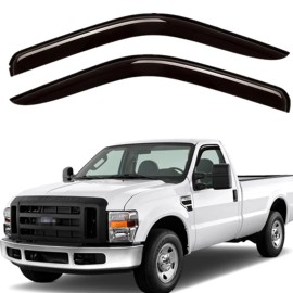 Unbranded 2Pcs Window Visor for 99-16 Ford F250/F350/F450