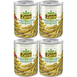Zarrin - Pickled Cucumber Cornichons, 19 Oz (Pack of 4)
