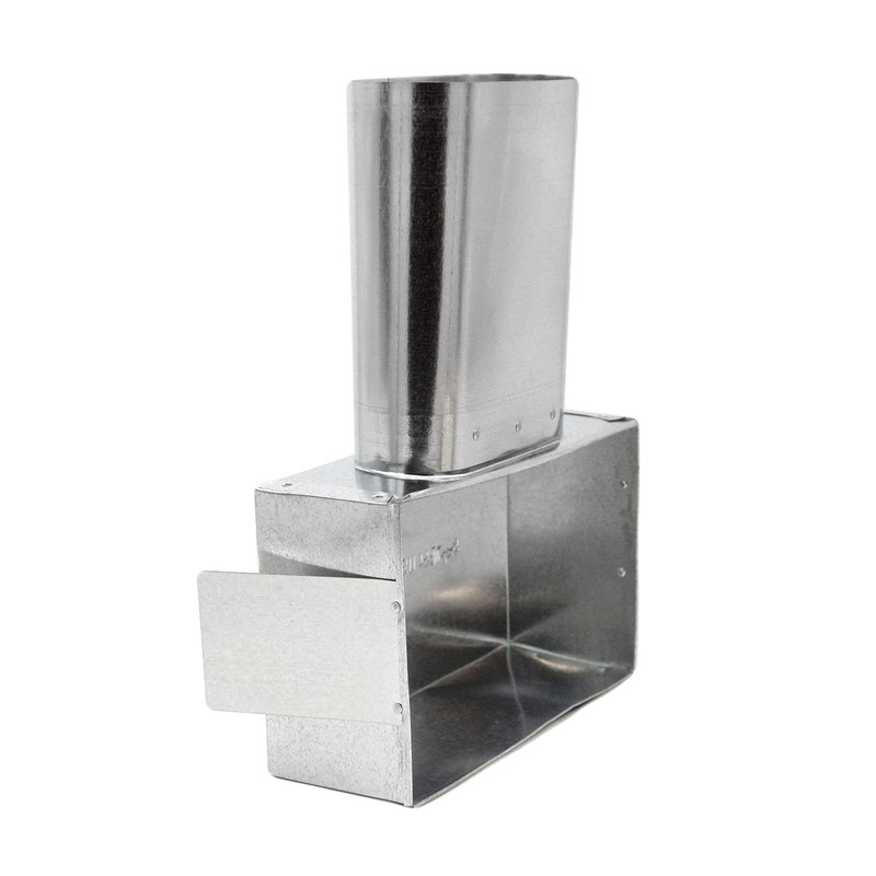 HVAC Premium Oval Stack Head 7" Throat Duct Fitting |