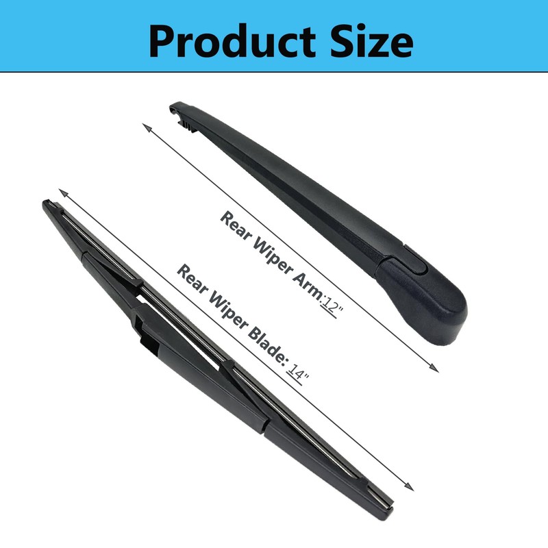 Rear Wiper Blade Arm Set Replacement for Mazda CX-5 2013-2023