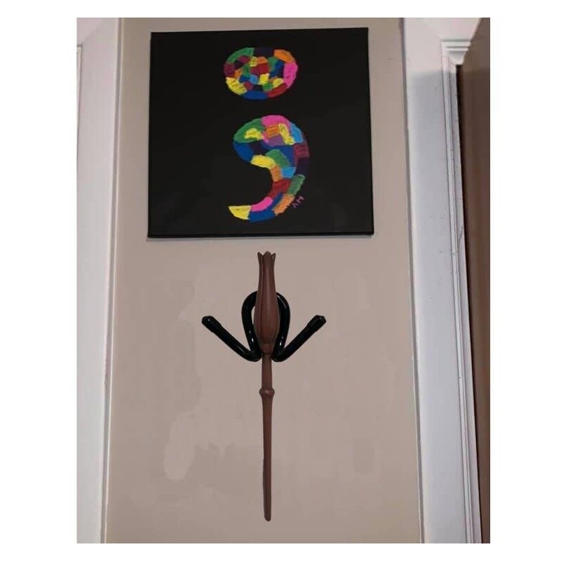 AUXPhome 6 Pack Universal Mini Adjustable Wall-Mounted Wizard Wand Display