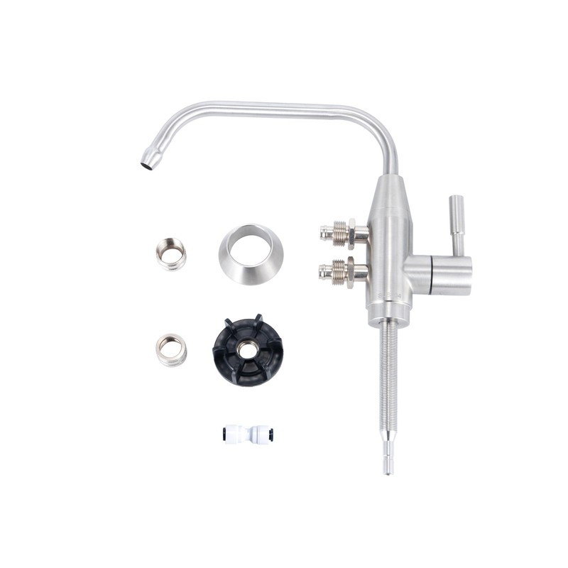 Two spouts 1/2" Alkaline Water Filtered Faucet, Ro Faucet Stainless