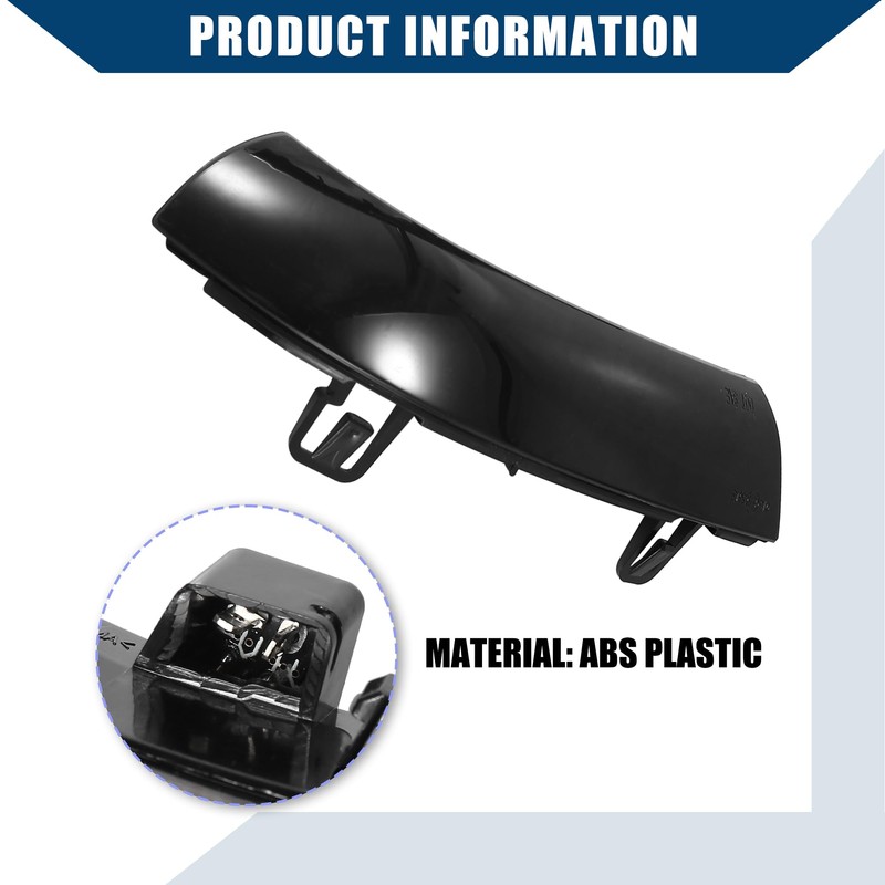 Hihaha Side Mirror Turn Signal Indicator Dynamic Sequential LED Light/Front
