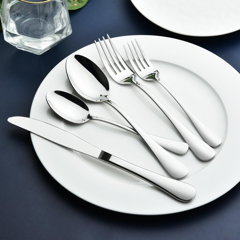Silverware Set for 6, 30 Piece Heavy Duty Stainless Steel