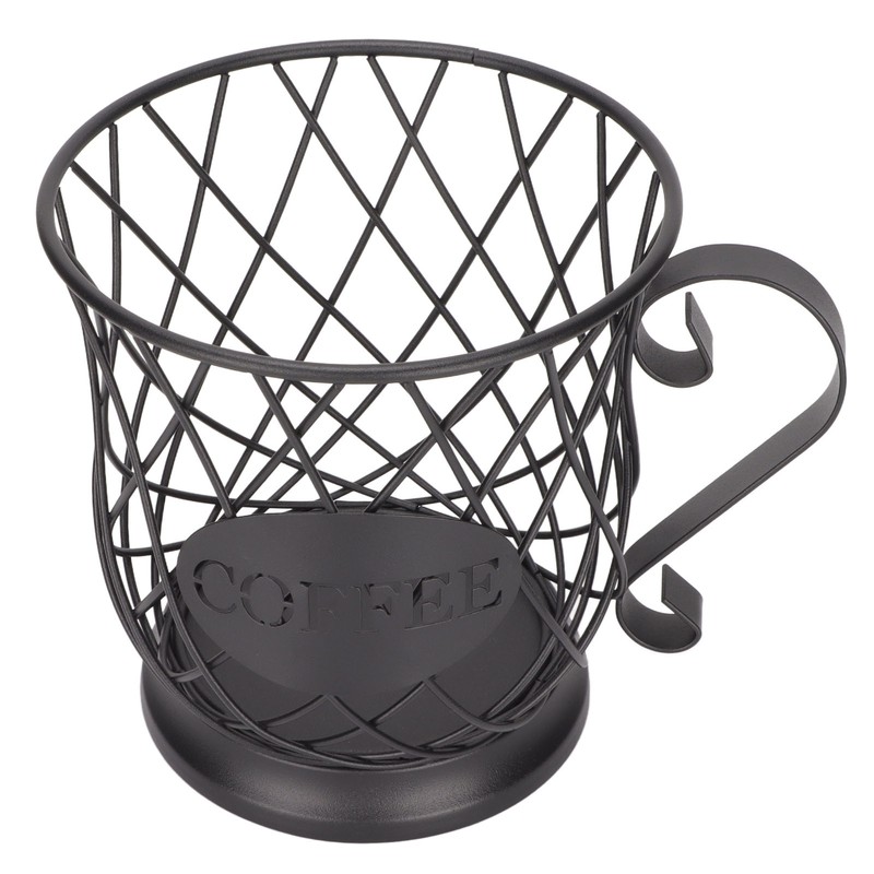 Iron Coffee Pod Holder Organizer Large Capacity Coffee Capsule Storage