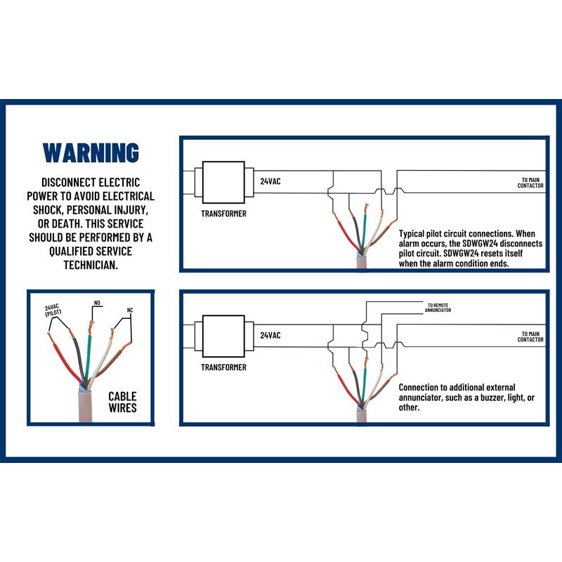 Supplying Demand WGW24 Electronic Water Overflow Alarm for HVAC/R Condensate