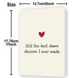 Happy Anniversary Card & Gifts for Him, Her, Husband, Wife, Women, Men, Boyfriend, Girlfriend, Couple | Valentine Day Gifts & Card | Wedding Anniversary