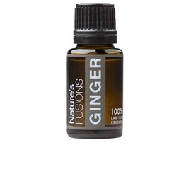 Nature's Fusions Ginger Root, 100% Pure and Natural Essential Oils, Undiluted, Therapeutic Grade for Aromatherapy and Topical Use, .5 Fl Oz (Pack of 1) (15 mL)